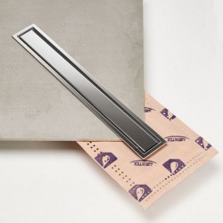 Κανάλι Ντουζiέρας Σιφών Tema 93738 80cm Ανοξείδωτο Χρωμέ